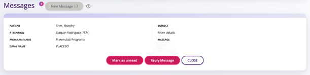 Screenshot showing what is shown when you click on view message