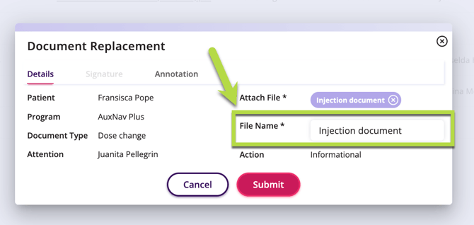 Edit the file name if desired.
