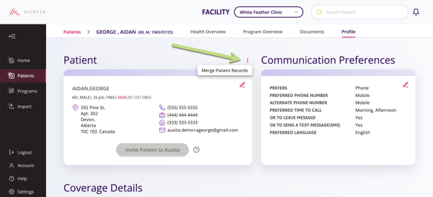 A screenshot pointing to click on the ellipses (three dots) in the top right corner.