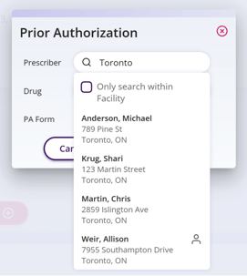 Example – search for city ‘Toronto’&nbsp;